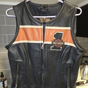 Harley-Davidson Women's Leather Vest EUC